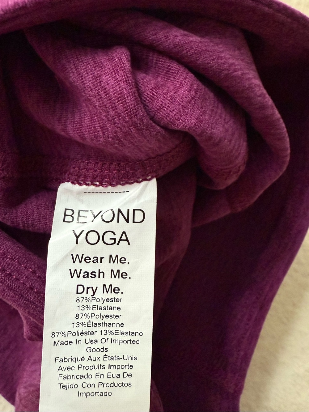 NWT Beyond Yoga Spacedye Caught In The Midi Legging Aubergine Beet Size M - Picture 13 of 13